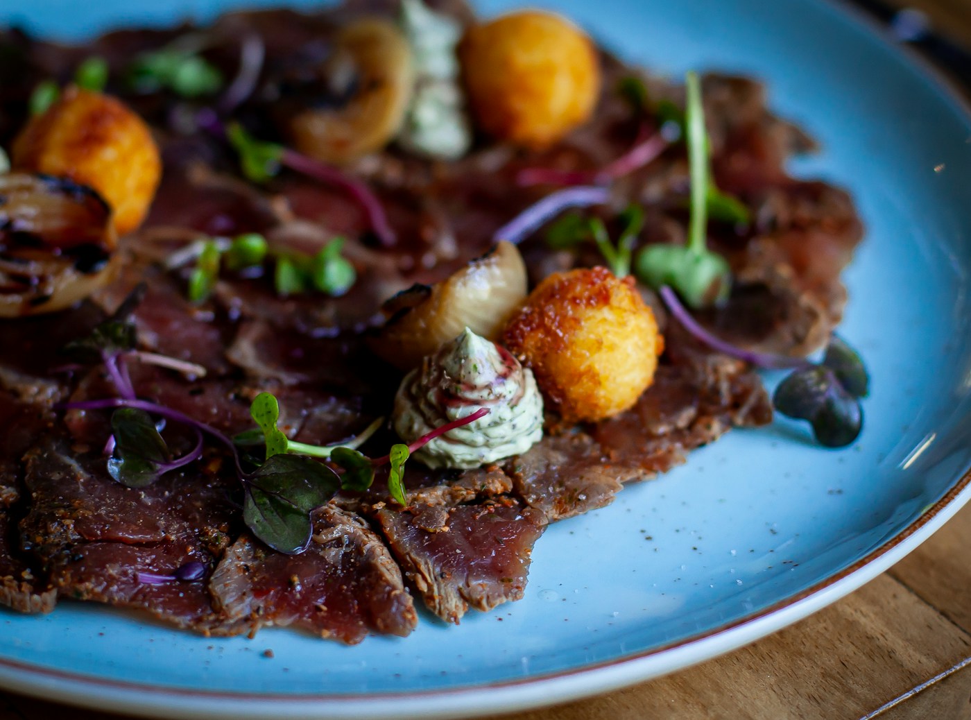 A carefully presented restaurant dish